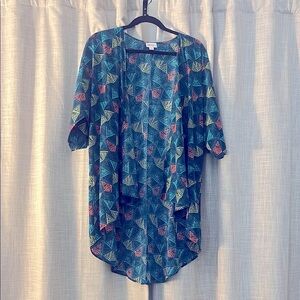 Colorful Geometric Patterned Kimono